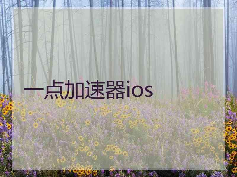 一点加速器ios