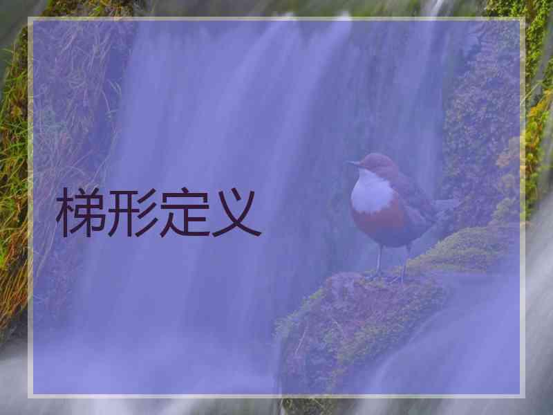 梯形定义