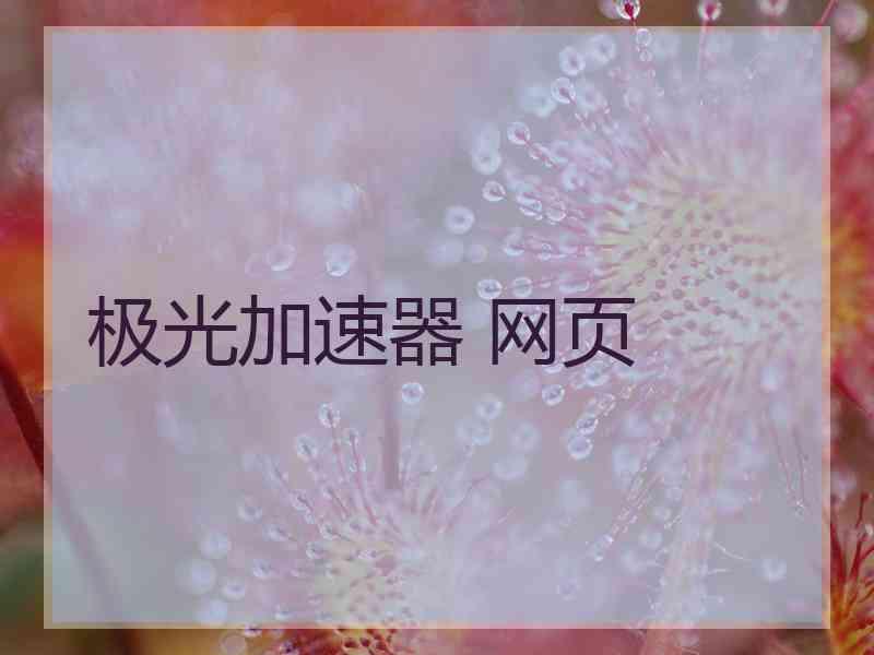 极光加速器 网页