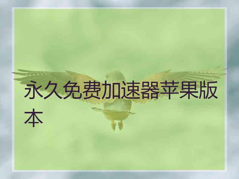 永久免费加速器苹果版本