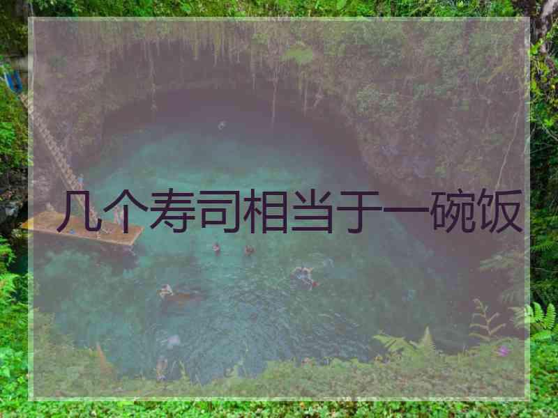 几个寿司相当于一碗饭