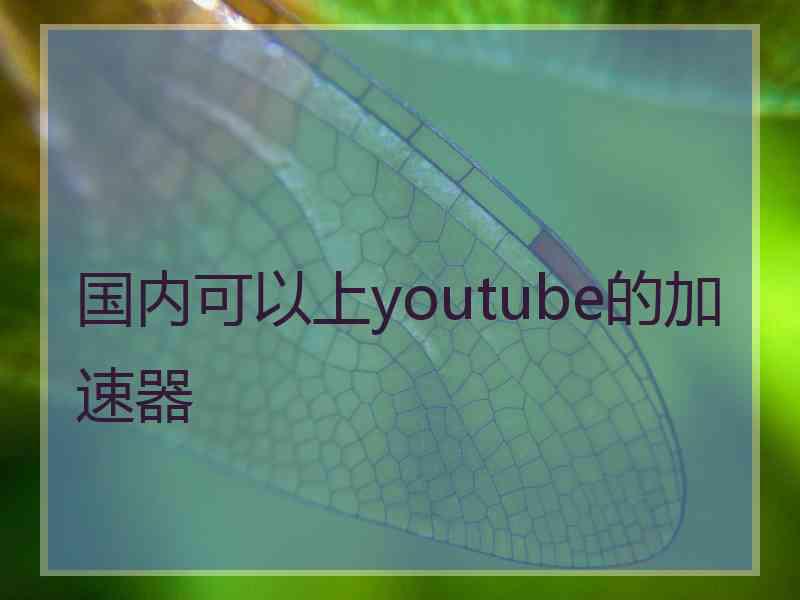 国内可以上youtube的加速器