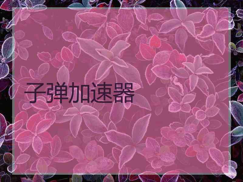 子弹加速器