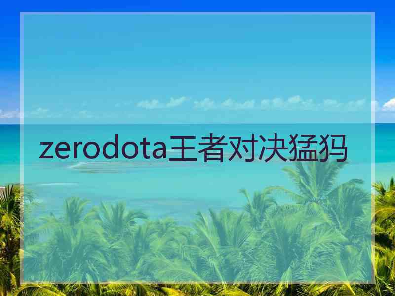 zerodota王者对决猛犸