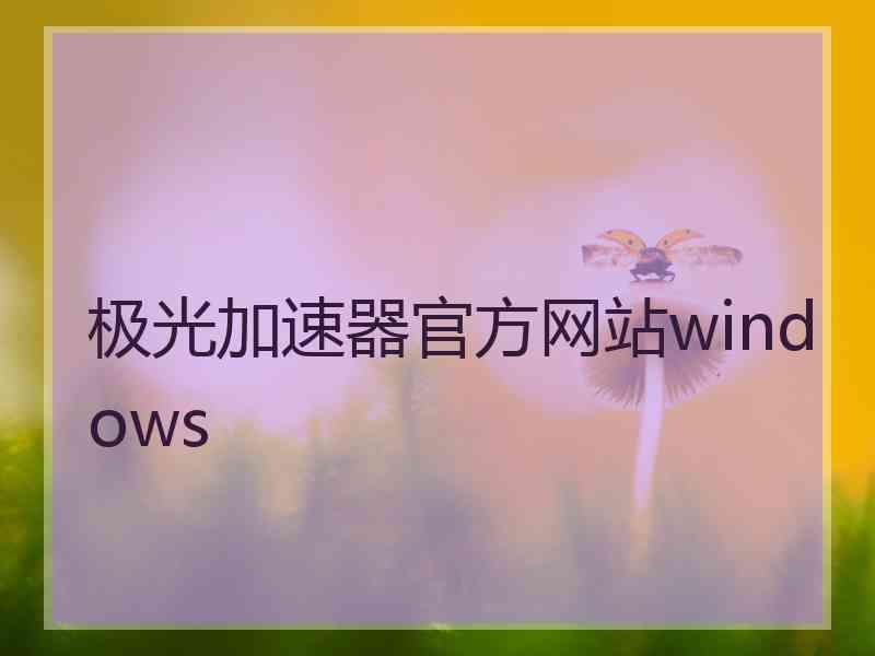 极光加速器官方网站windows