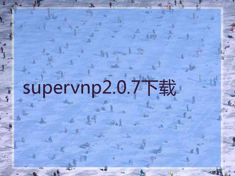 supervnp2.0.7下载