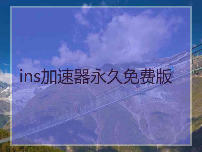 ins加速器永久免费版