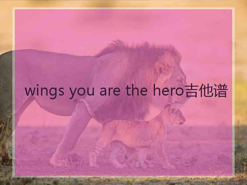 wings you are the hero吉他谱