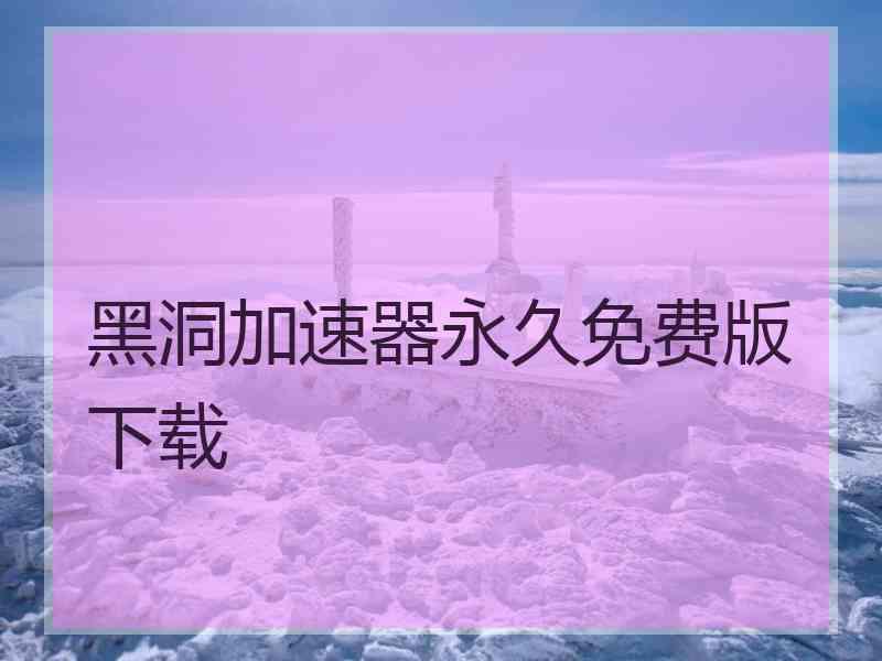 黑洞加速器永久免费版下载