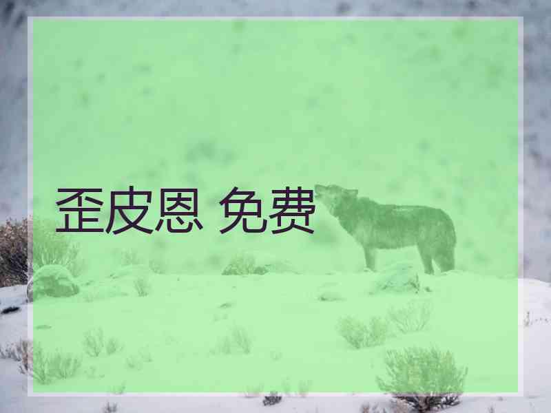 歪皮恩 免费