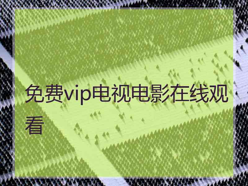 免费vip电视电影在线观看