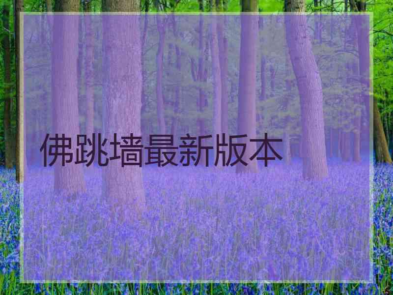 佛跳墙最新版本