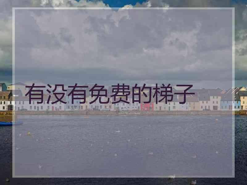 有没有免费的梯子