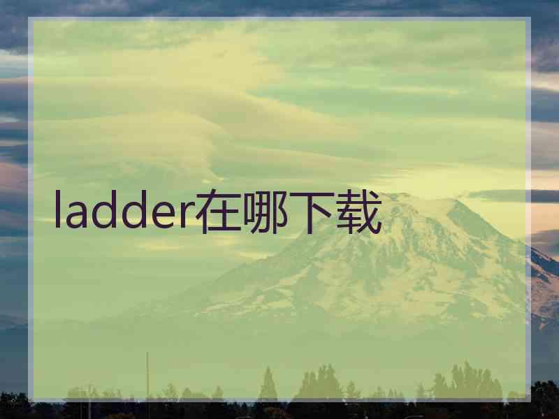 ladder在哪下载