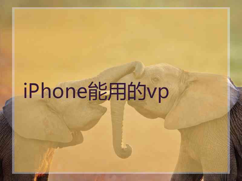 iPhone能用的vp
