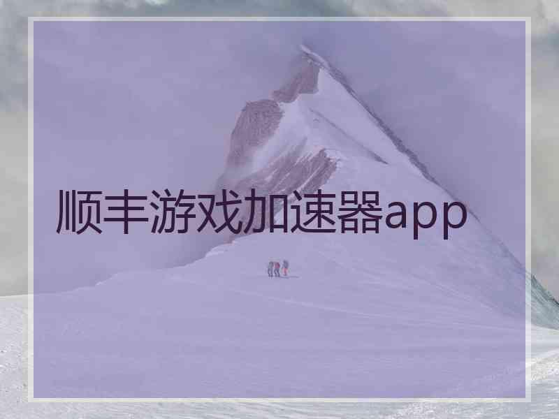 顺丰游戏加速器app