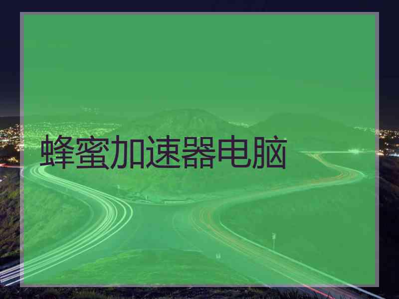 蜂蜜加速器电脑