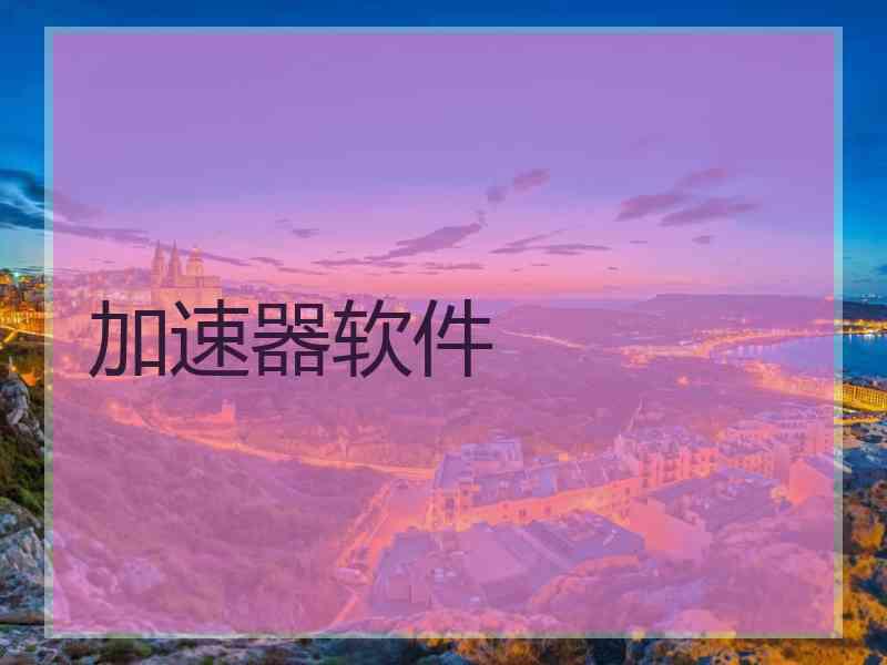 加速器软件