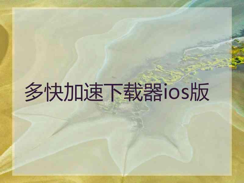 多快加速下载器ios版