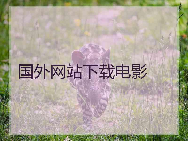 国外网站下载电影