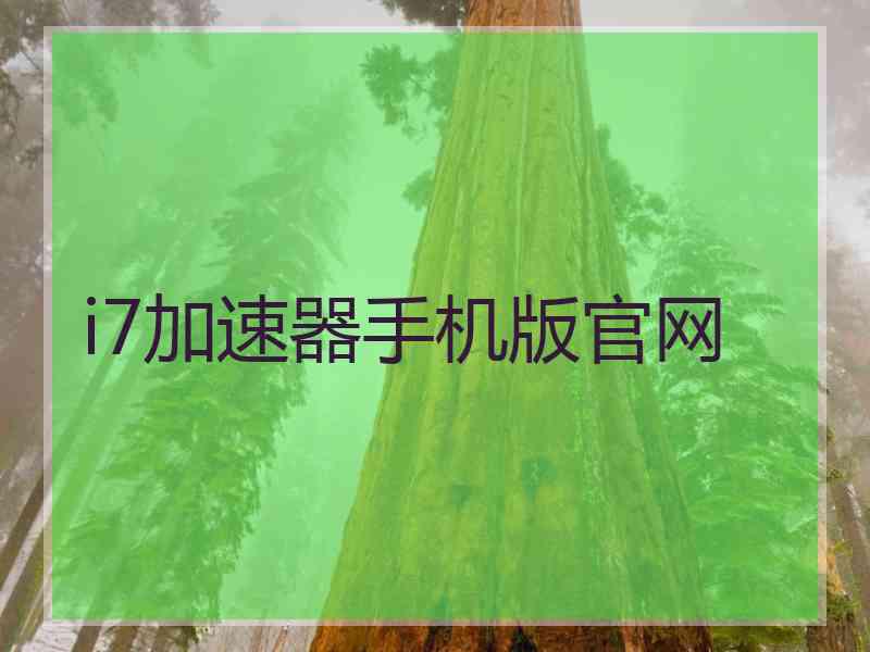 i7加速器手机版官网