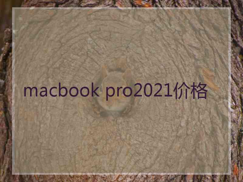 macbook pro2021价格