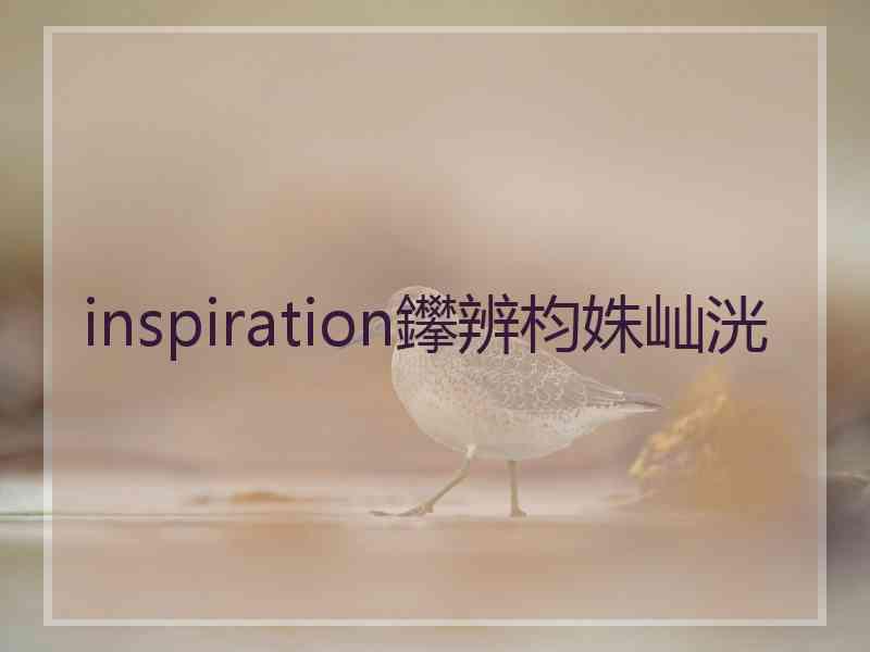 inspiration鑻辨枃姝屾洸