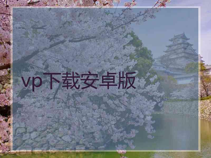 vp下载安卓版