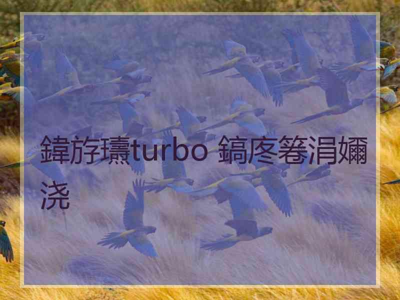 鍏斿瓙turbo 鎬庝箞涓嬭浇