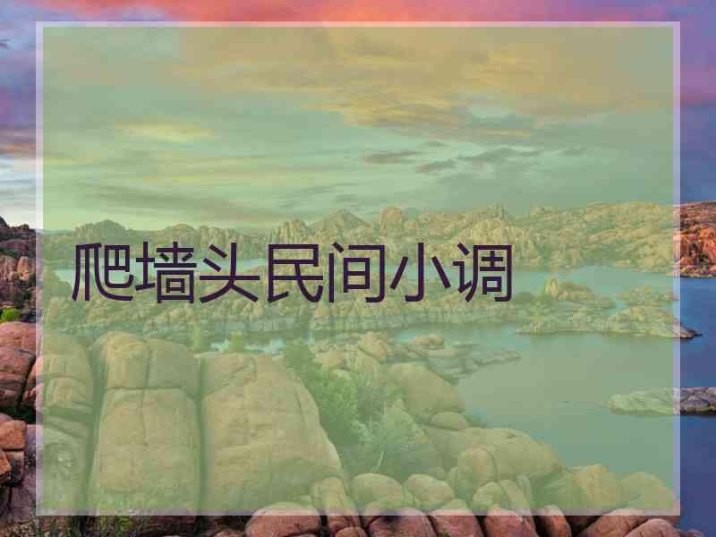 爬墙头民间小调