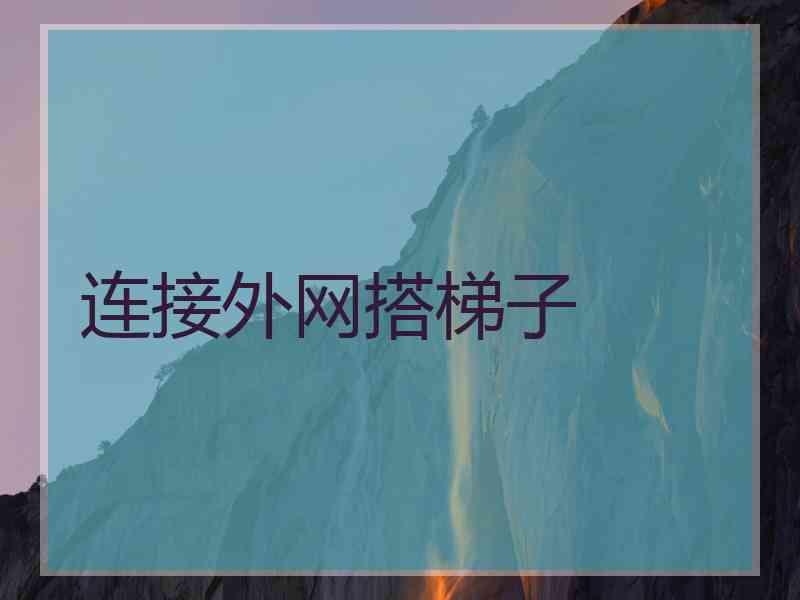 连接外网搭梯子