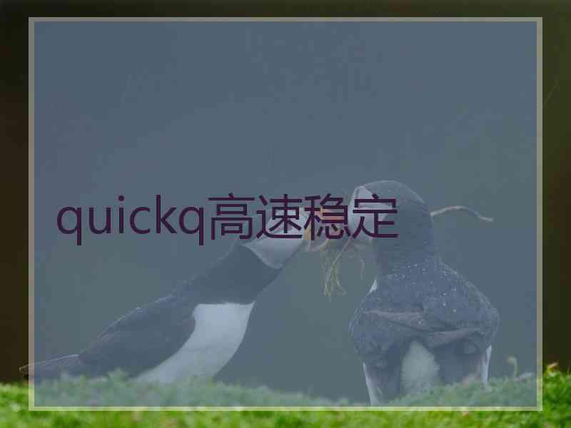 quickq高速稳定