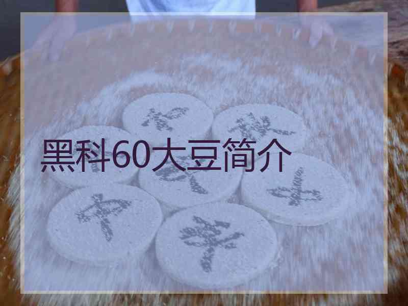 黑科60大豆简介