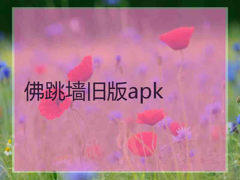 佛跳墙旧版apk