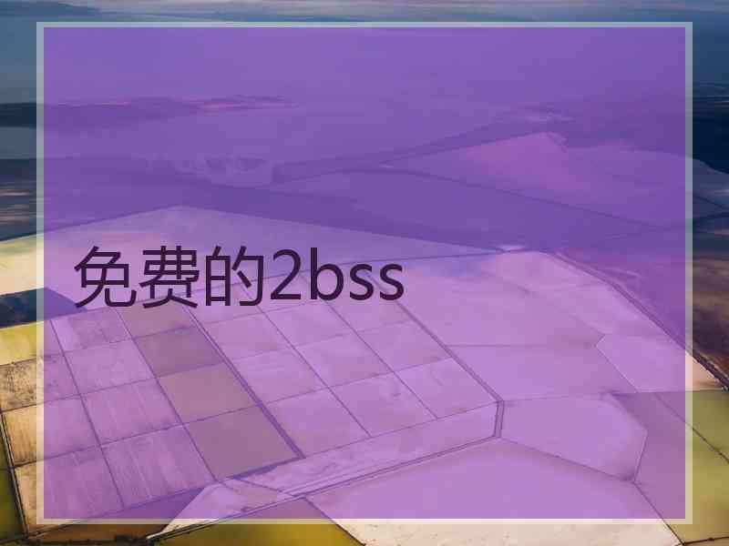 免费的2bss