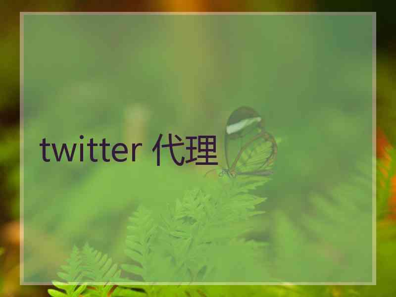 twitter 代理