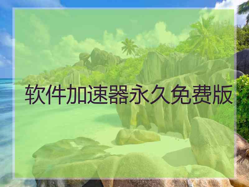 软件加速器永久免费版