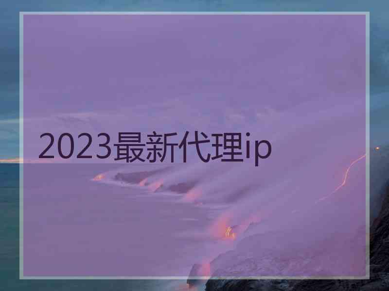 2023最新代理ip
