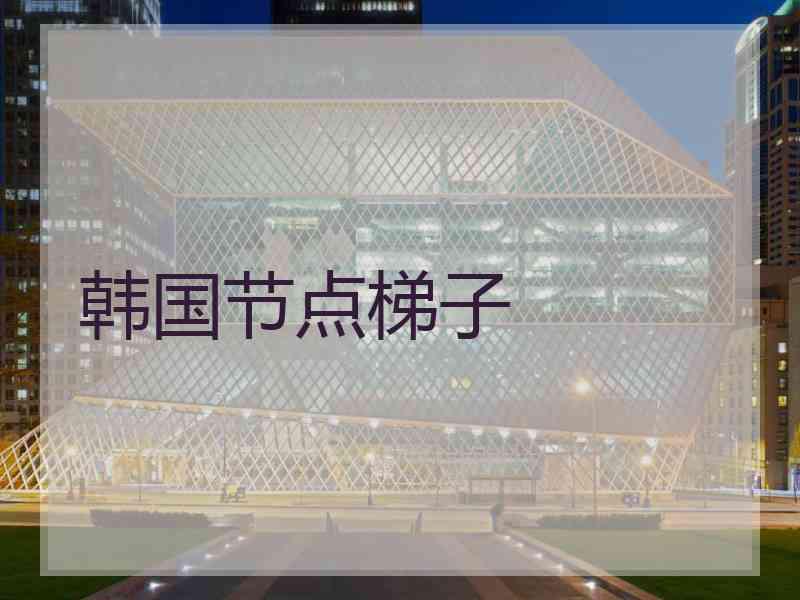 韩国节点梯子