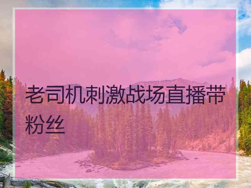 老司机刺激战场直播带粉丝
