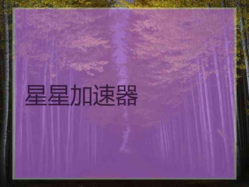 星星加速器